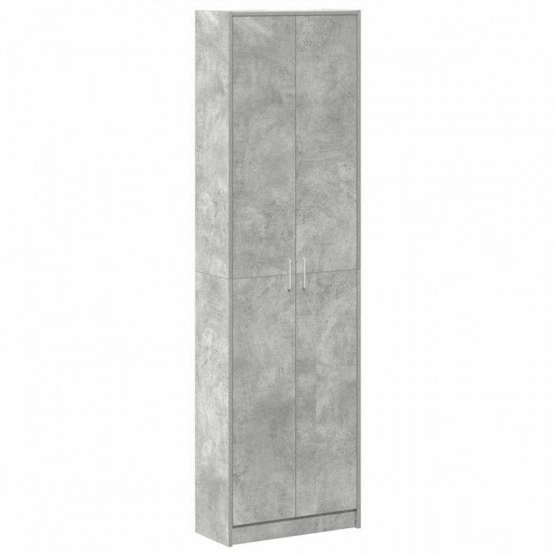 Garderoba z półką z drzwiami Betonowy szary 55 x 25 x 189 cm