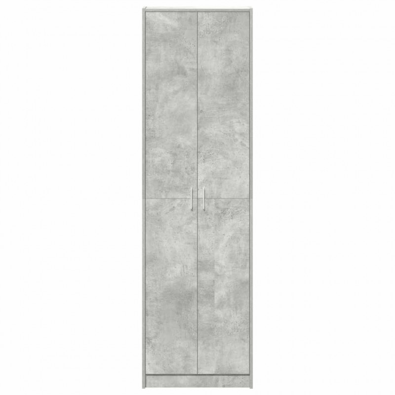 Garderoba z półką z drzwiami Betonowy szary 55 x 25 x 189 cm