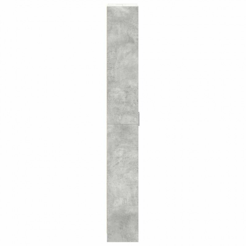 Garderoba z półką z drzwiami Betonowy szary 55 x 25 x 189 cm