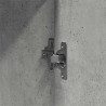 Garderoba z półką z drzwiami Betonowy szary 55 x 25 x 189 cm