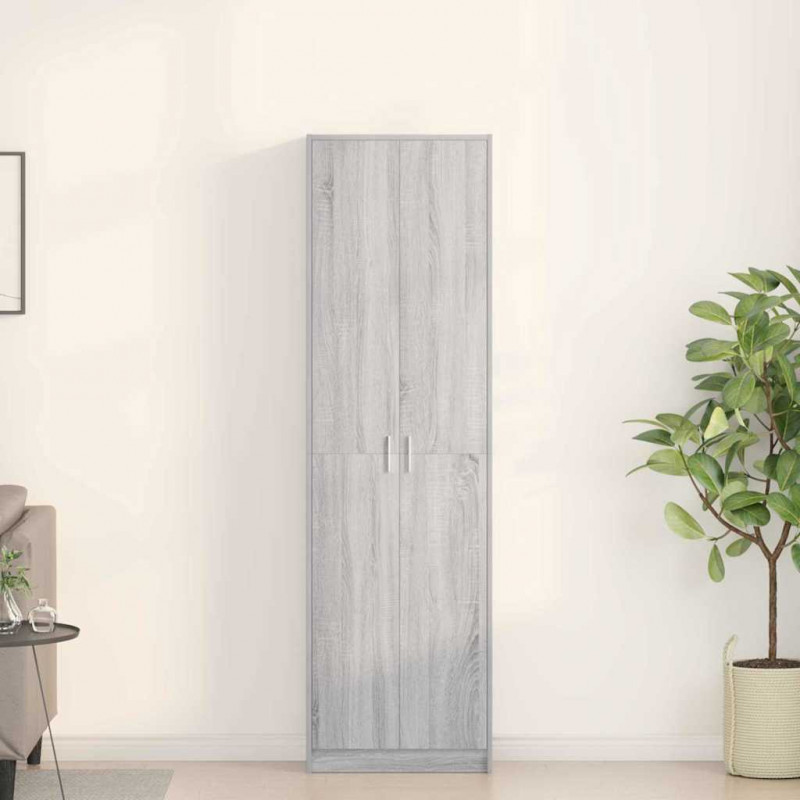 Garderoba Szary Sonoma 55 x 25 x 189 cm Materiał drewnopochodny