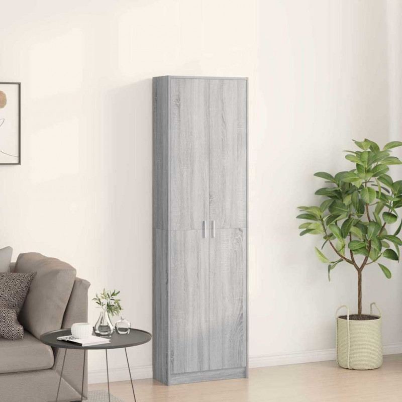 Garderoba Szary Sonoma 55 x 25 x 189 cm Materiał drewnopochodny