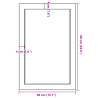 Półka, 40x60x(2-6) cm, surowe lite drewno dębowe