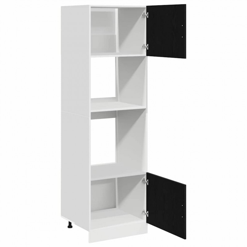 Szafka wisząca z półką Czarny Dąb 60 x 57 x 207 cm