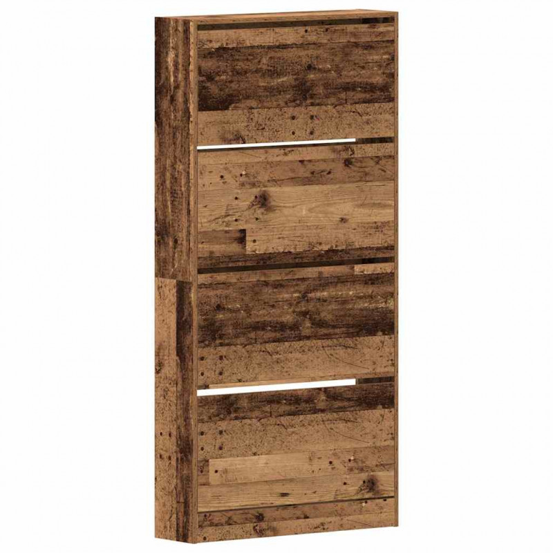 Szafka na buty z półką Stare drewno 80 x 21 x 163,5 cm