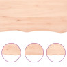 Półka, 60x40x(2-6) cm, surowe lite drewno dębowe