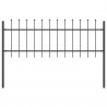 Ogrodzenie Ogrodowe 2 pcs Szary 3,4 x 0,6 m