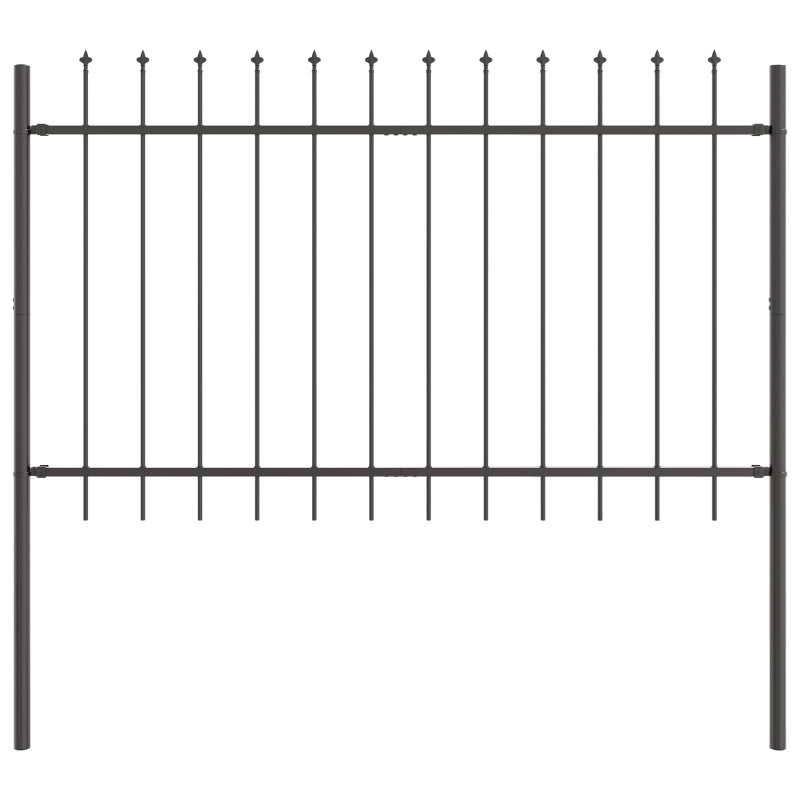 Ogrodzenie Ogrodowe 2 pcs Szary 3,4 x 0,8 m