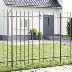 Ogrodzenie Ogrodowe 2 pcs Szary 3,4 x 1,5 m