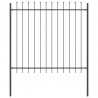 Ogrodzenie Ogrodowe 2 pcs Szary 3,4 x 1,5 m