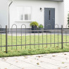 Ogrodzenie Ogrodowe 2 pcs Szary 3,4 x 0,6 m