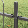 Ogrodzenie Ogrodowe 2 pcs Szary 3,4 x 0,6 m