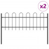 Ogrodzenie Ogrodowe 2 pcs Szary 3,4 x 0,6 m