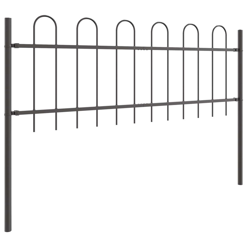 Ogrodzenie Ogrodowe 2 pcs Szary 3,4 x 0,6 m