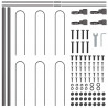 Ogrodzenie Ogrodowe 2 pcs Szary 3,4 x 0,6 m