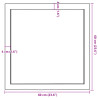Półka, 60x60x(2-4) cm, surowe lite drewno dębowe