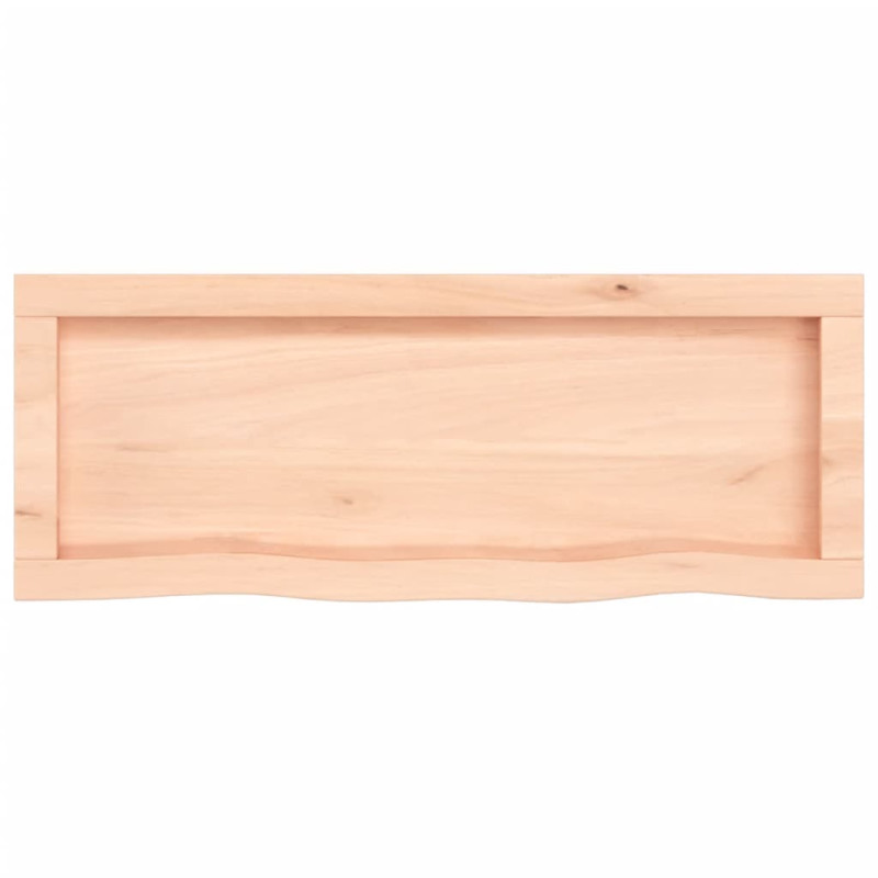 Półka, 80x30x(2-4) cm, surowe lite drewno dębowe