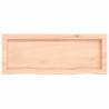 Półka, 80x30x(2-4) cm, surowe lite drewno dębowe