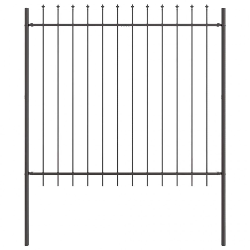 Ogrodzenie Ogrodowe 3 pcs Szary 5,1 x 1,5 m