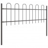 Ogrodzenie Ogrodowe 3 pcs Szary 5,1 x 0,6 m