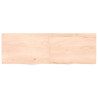 Półka, 120x40x(2-4) cm, surowe lite drewno dębowe