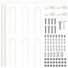Ogrodzenie Ogrodowe 3 pcs Biały 5,1 x 0,6 m