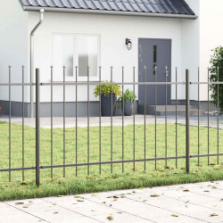 Ogrodzenie Ogrodowe 4 pcs Szary 6,8 x 1 m