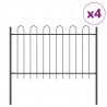 Ogrodzenie Ogrodowe 4 pcs Szary 6,8 x 1,2 m