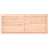 Półka, 120x50x(2-4) cm, surowe lite drewno dębowe