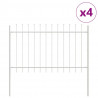 Ogrodzenie Ogrodowe 4 pcs Biały 6,8 x 0,8 m