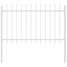 Ogrodzenie Ogrodowe 4 pcs Biały 6,8 x 0,8 m