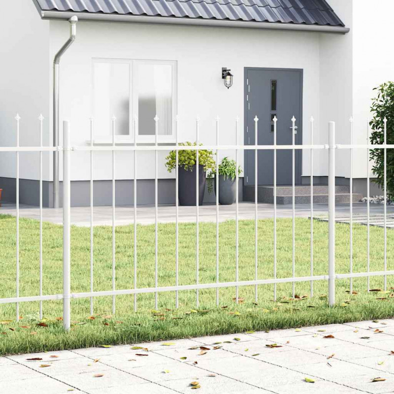 Ogrodzenie Ogrodowe 4 pcs Biały 6,8 x 1,2 m