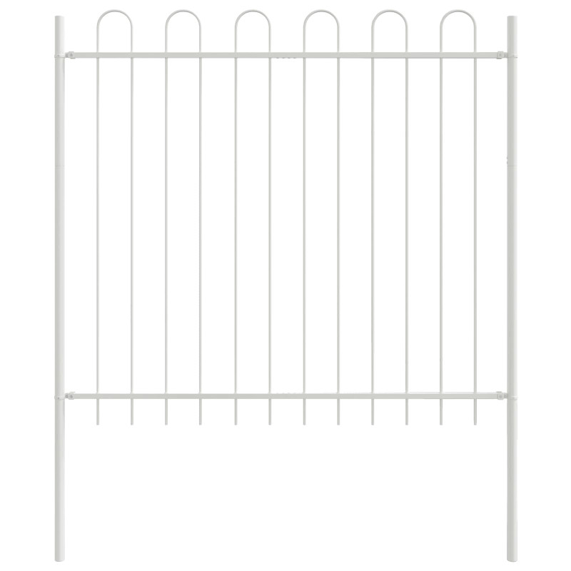 Ogrodzenie Ogrodowe 4 pcs Biały 6,8 x 1,5 m