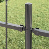 Ogrodzenie Ogrodowe 5 pcs Szary 8,5 x 0,8 m