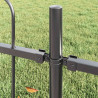 Ogrodzenie Ogrodowe 5 pcs Szary 8,5 x 1 m