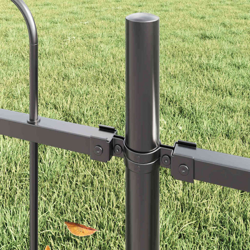 Ogrodzenie Ogrodowe 5 pcs Szary 8,5 x 1,5 m