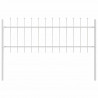 Ogrodzenie Ogrodowe 5 pcs Biały 8,5 x 0,6 m