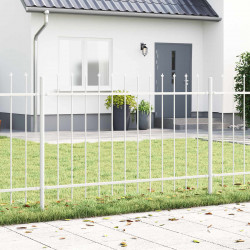 Ogrodzenie Ogrodowe 5 pcs Biały 8,5 x 0,8 m