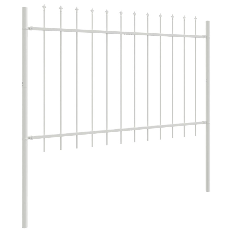 Ogrodzenie Ogrodowe 5 pcs Biały 8,5 x 0,8 m