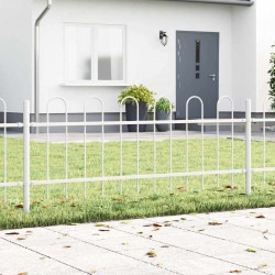 Ogrodzenie Ogrodowe 5 pcs Biały 8,5 x 0,6 m