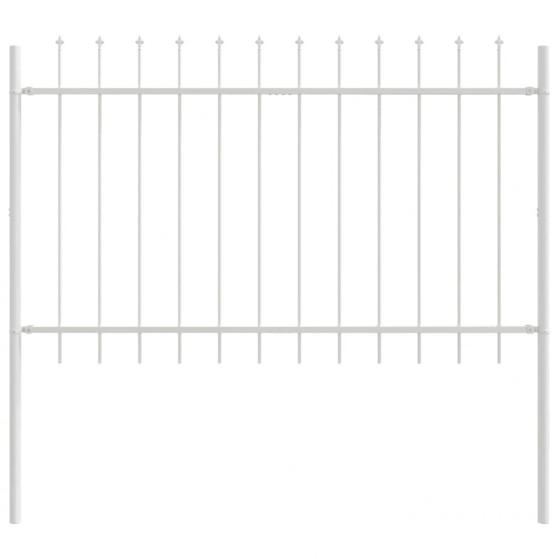 Ogrodzenie Ogrodowe 6 pcs Biały 10,2 x 1 m