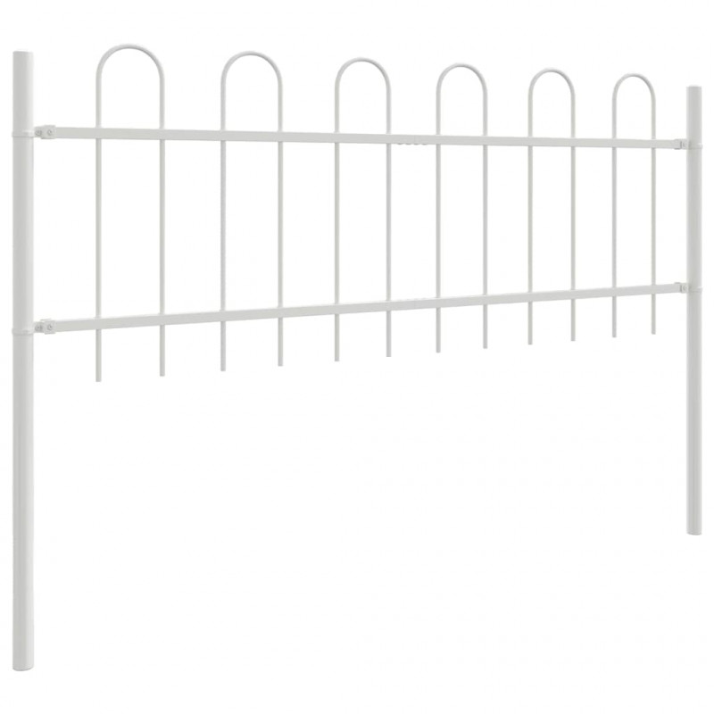 Ogrodzenie Ogrodowe 6 pcs Biały 10,2 x 0,6 m