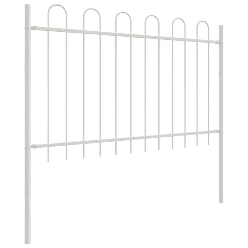 Ogrodzenie Ogrodowe 6 pcs Biały 10,2 x 0,8 m