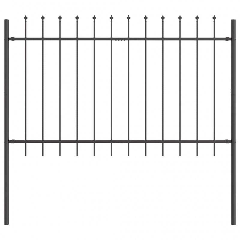 Ogrodzenie Ogrodowe 7 pcs Szary 11,9 x 0,8 m