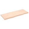 Półka, 160x60x(2-6) cm, surowe lite drewno dębowe