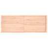 Półka, 160x60x(2-6) cm, surowe lite drewno dębowe