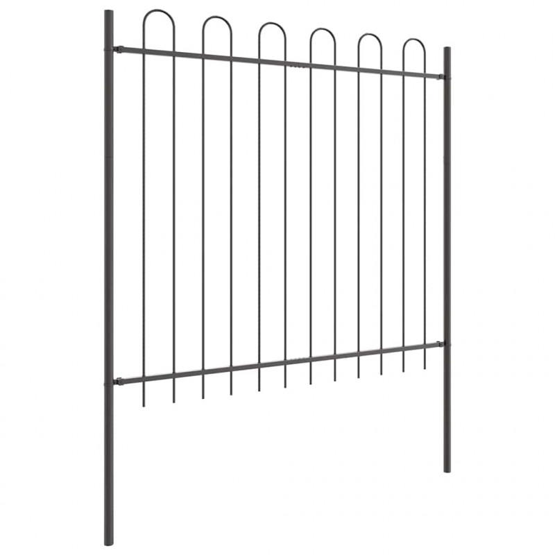 Ogrodzenie Ogrodowe 7 pcs Szary 11,9 x 1,5 m