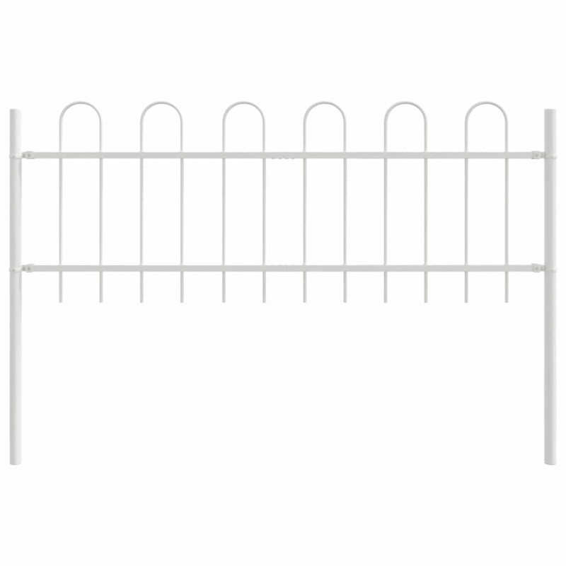 Ogrodzenie Ogrodowe 7 pcs Biały 11,9 x 0,6 m