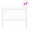 Ogrodzenie Ogrodowe 7 pcs Biały 11,9 x 0,8 m