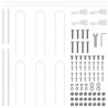 Ogrodzenie Ogrodowe 7 pcs Biały 11,9 x 0,8 m